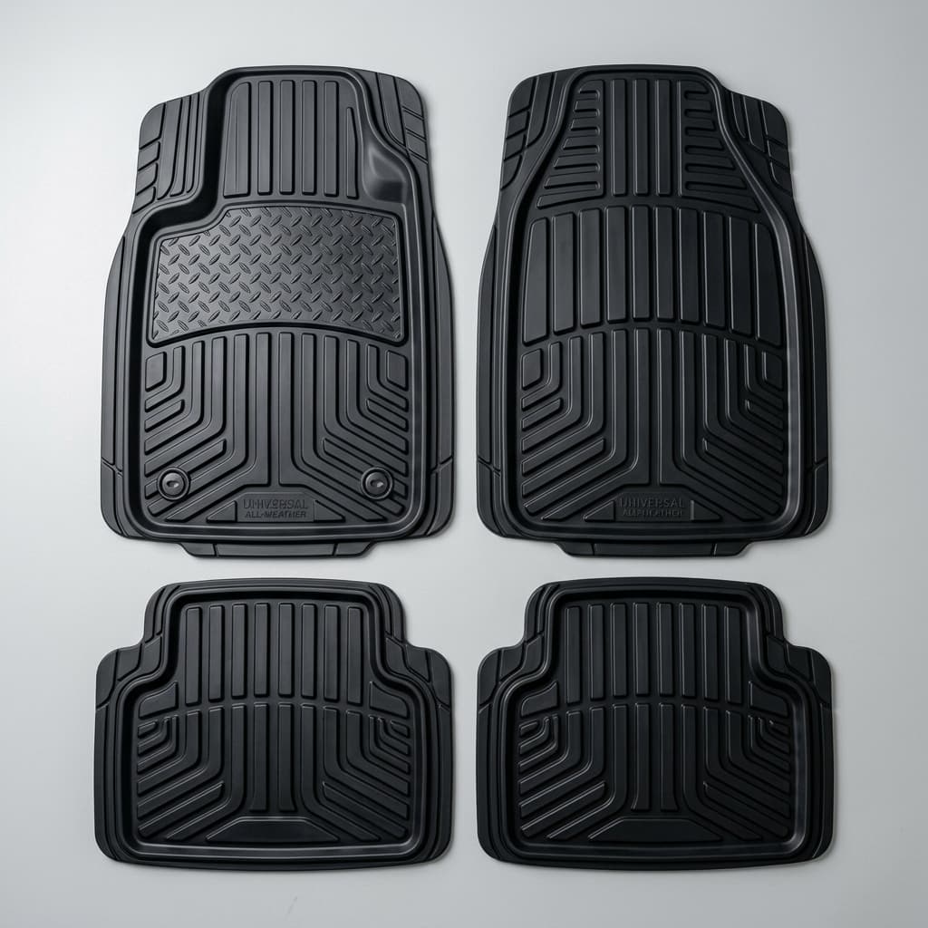 Tapis de Sol Caoutchouc Universel 4 Pieces