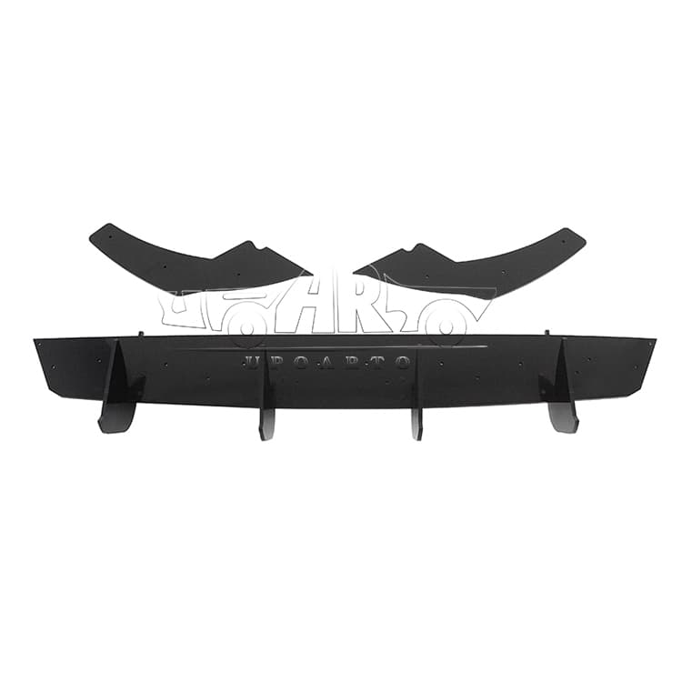 AR-VW-0131-Golf 8/R-line Rear Blade Diffuser Extension With Rear Side Splitters
