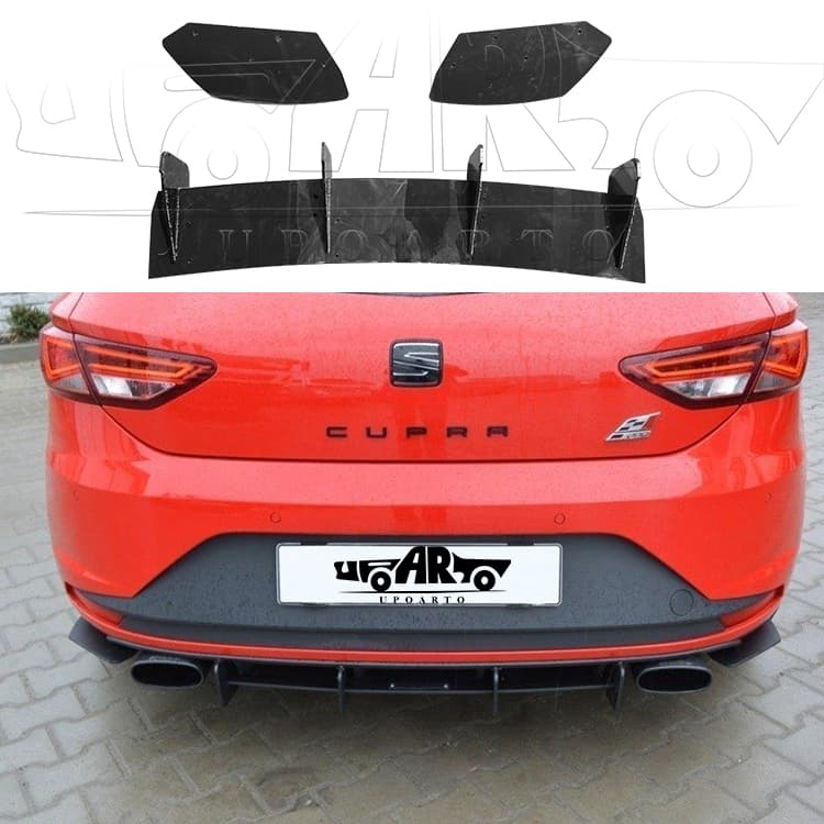 AR-SEAT-006-2012-2016 Seat Leon III Cupra Rear Blade Diffuser