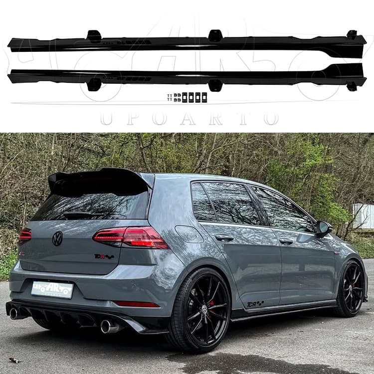 Golf 7/7,5/7 R-line/7,5 R-line Car GTI TCR Style Side Skirt